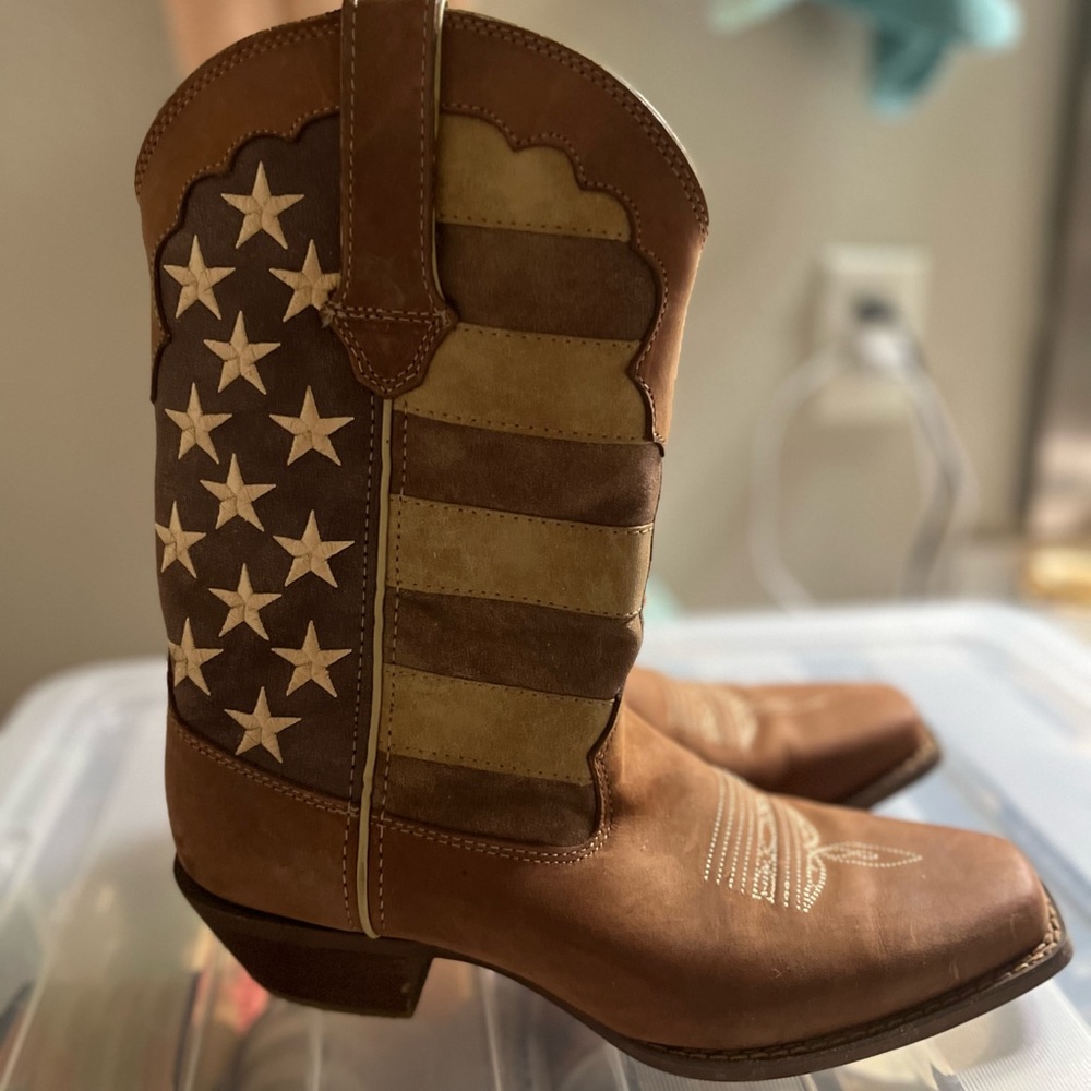 Like New American Flag Cowgirl Boots Durango Size 8.5